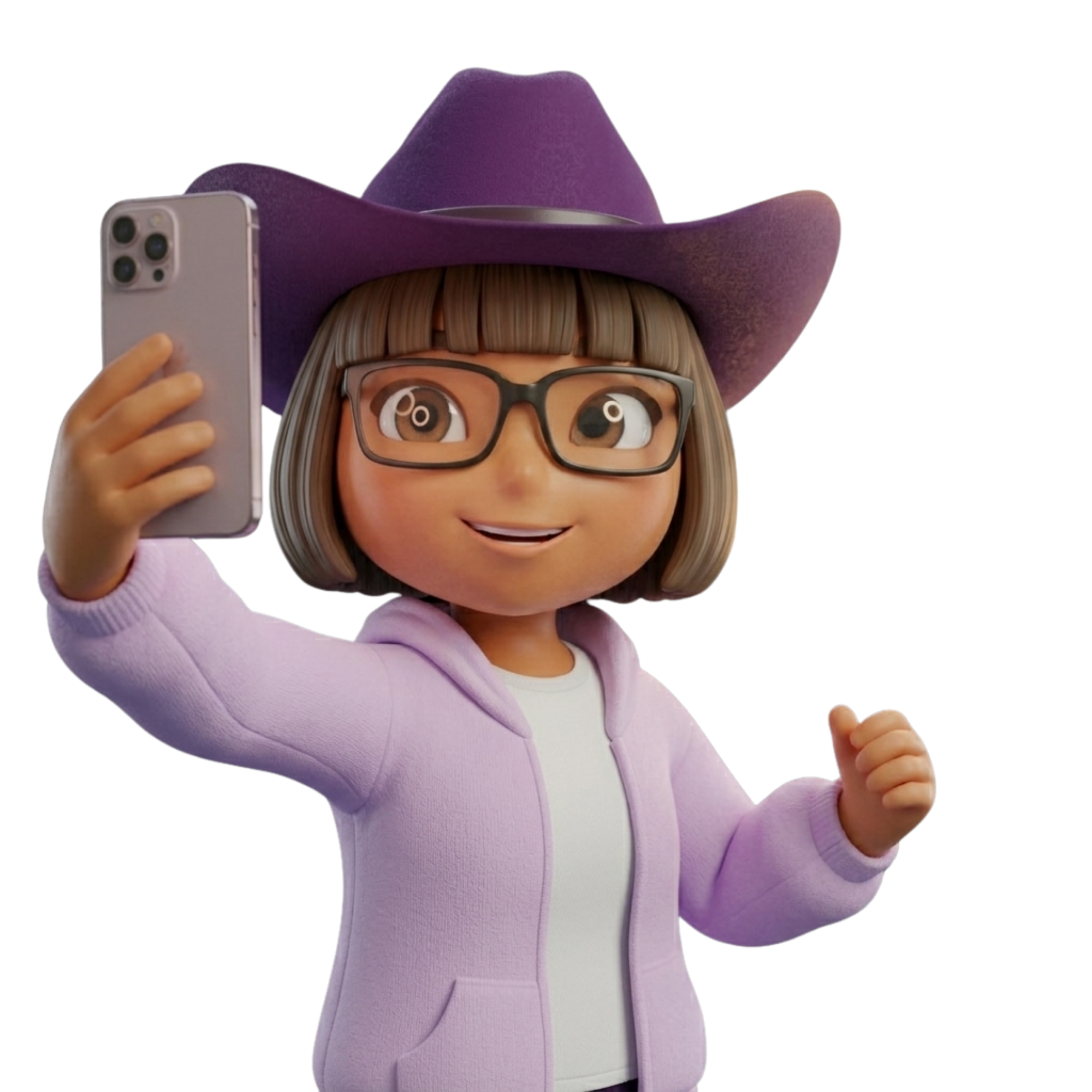 Dora taking a selfie representing influencer content creation for brand partnerships